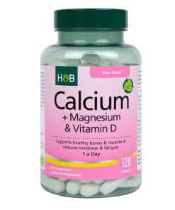 Calcium + Magnesium & Vitamin D - 120 vegetarian tabs