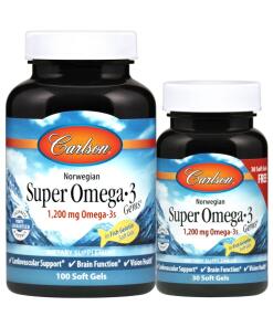 Carlson Labs - Norwegian Super Omega-3 Gems 100 + 30 softgels