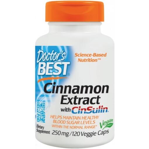 Doctor's Best - Cinnamon Extract with CinSulin 250mg - 120 vcaps