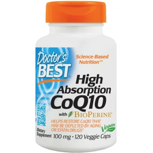Doctor's Best - High Absorption CoQ10 with BioPerine 100mg - 120 vcaps