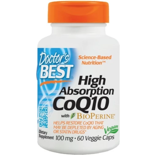 Doctor's Best - High Absorption CoQ10 with BioPerine 100mg - 60 vcaps