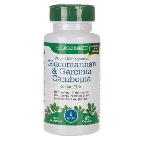 Holland & Barrett - Glucomannan & Garcinia 60 caps