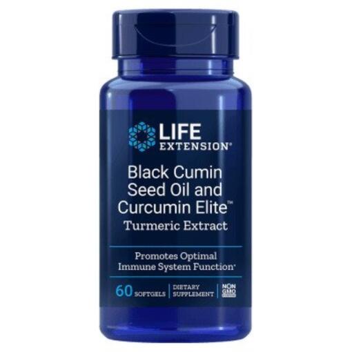 Life Extension - Black Cumin Seed Oil and Curcumin Elite Turmeric Extract - 60 softgels