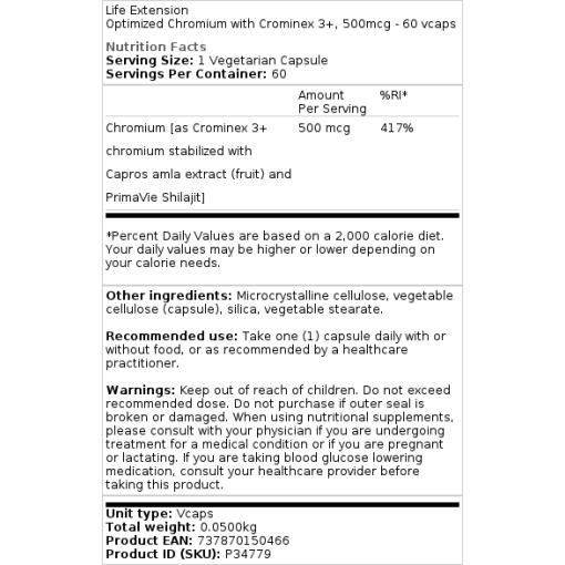 500mcg - 60 vcaps