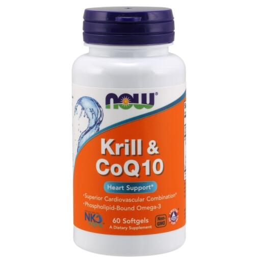 NOW Foods - Krill & CoQ10 60 softgels