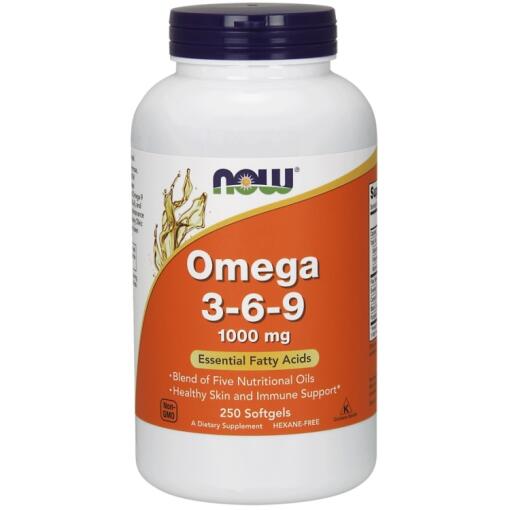 NOW Foods - Omega 3-6-9 1000mg - 250 softgels