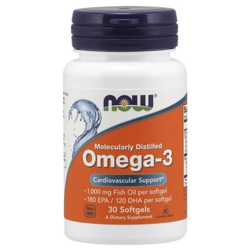 NOW Foods - Omega-3 Molecularly Distilled 30 softgels