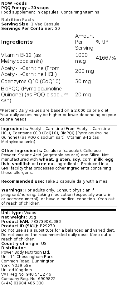 PQQ energia - 30 kapszula - Image 2