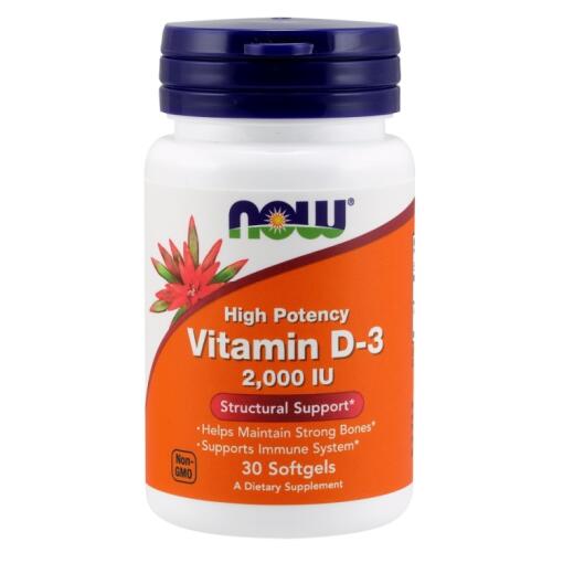 NOW Foods - Vitamin D-3 2000 IU - 30 softgels