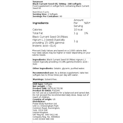 500mg - 180 softgels