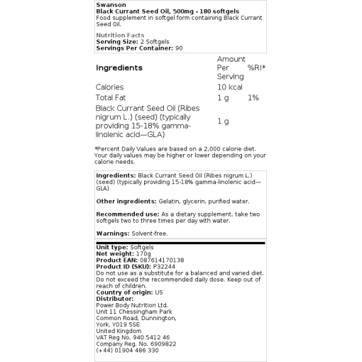 500mg - 180 softgels