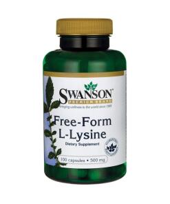 Swanson - L-Lysine 500mg Free-Form - 100 caps