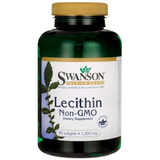 Swanson - Lecithin Non-GMO 1200mg - 90 softgels