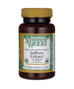 Swanson - Saffron Extract 2% Safranal 60 vcaps