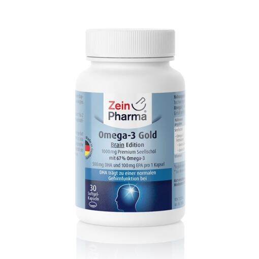 Zein Pharma - Omega-3 Gold - Brain Edition
