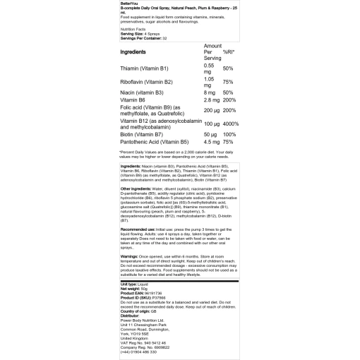 BetterYou - B-complete Daily Oral Spray