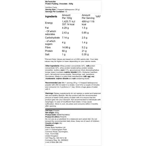 BioTechUSA - Πουτίγκα πρωτεΐνης
