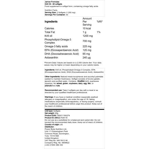 Jarrow Formulas - Krill Oil