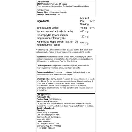 Life Extension - Φόρμουλα προστασίας DNA - 30 vcaps