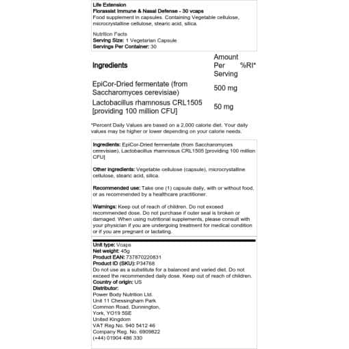 Life Extension - Florassist Immune & Nasal Defense - 30 vcaps