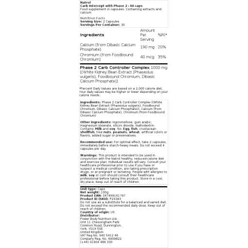 Natrol - Carb Intercept με Φάση 2