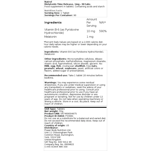 Natrol - Melatonin Time Release