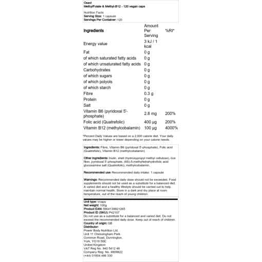 Osavi - MethylFolate & Methyl-B12