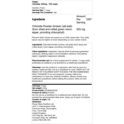 Solgar - Chlorella