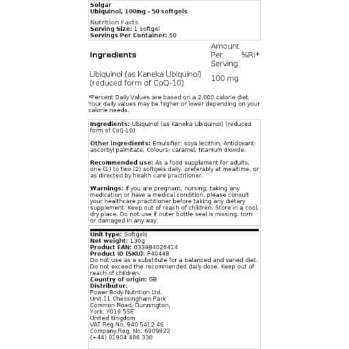 Solgar - Ubiquinol