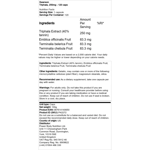 Swanson - Triphala