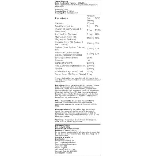Trace Minerals - Keto Electrolyte Tablets - 90 δισκία