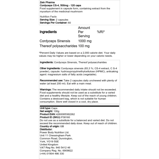 Zein Pharma - Cordyceps CS-4