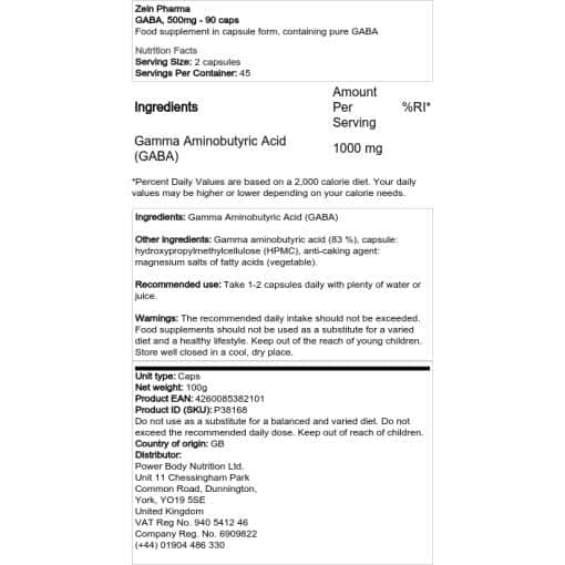 Zein Pharma - GABA