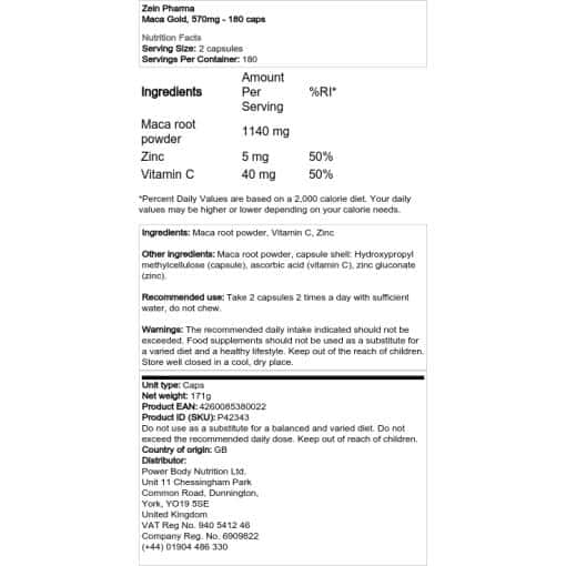 Zein Pharma - Maca Gold