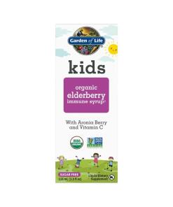 Kids Organic Elderberry Immune Syrup - 116 ml.