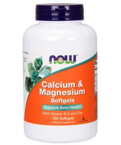 Calcium & Magnesium with Vit D and Zinc - 120 softgels