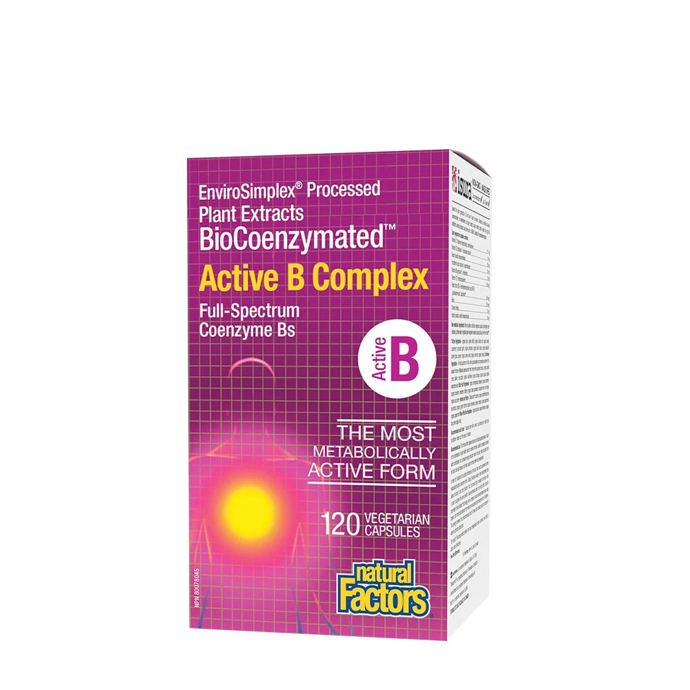 Natural Factors Biocoenzymated Active B Complex (120 Capsules)
