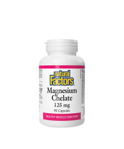 Natural Factors Magnesium Chelate 125 mg (90 Capsules)