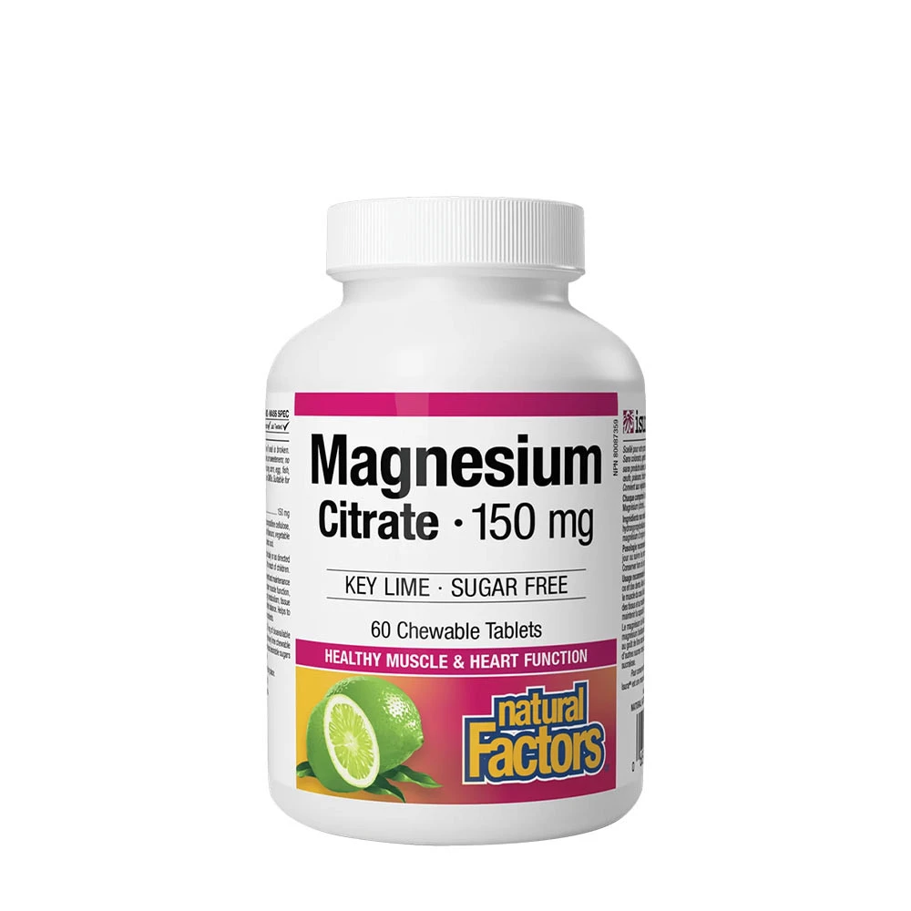 Natural Factors Magnesium Citrate 150 mg (90 Chewables