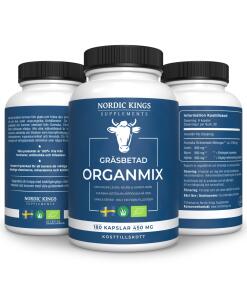 Nordiske Konger - 100% græsfodret & økologisk organblanding - 180 kapsler