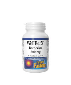 Natural Factors WellBetX Berberine 500 mg (60 Capsules)