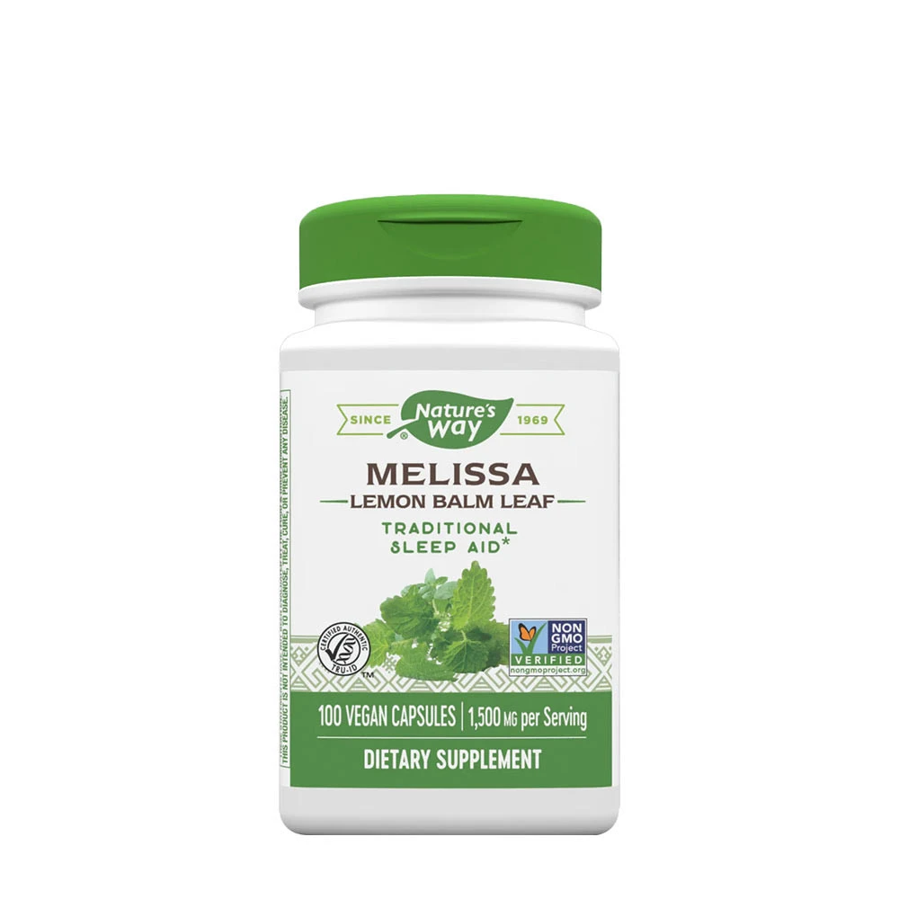 Natures Way Melissa-Lemon Balm (100 Capsules)