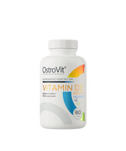 Ostrovit Vitamin D3 2000 IU + K2 MK-7 + C + Zinc (60 Capsules)