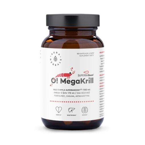 AURA HERBALS O! MegaKrill 1180 mg (60 caps.)