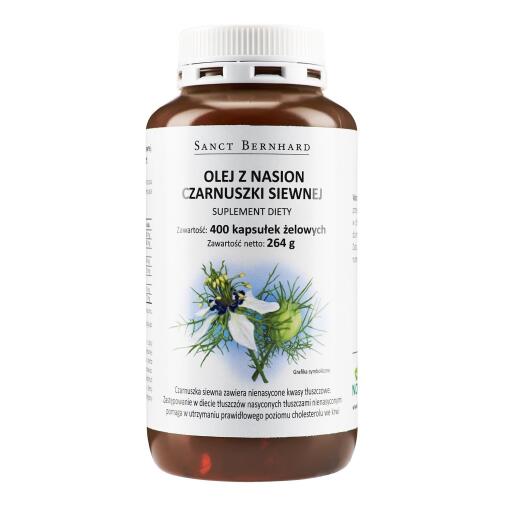 KRAUTERHAUS SANCT BERNHARD Black Cumin Oil Mono Capsules (400 caps)