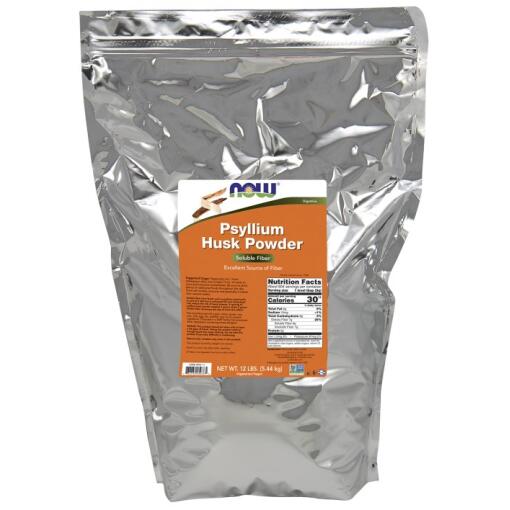 NOW FOODS Psyllium Husk Powder (5.44 g / 12 lb.)