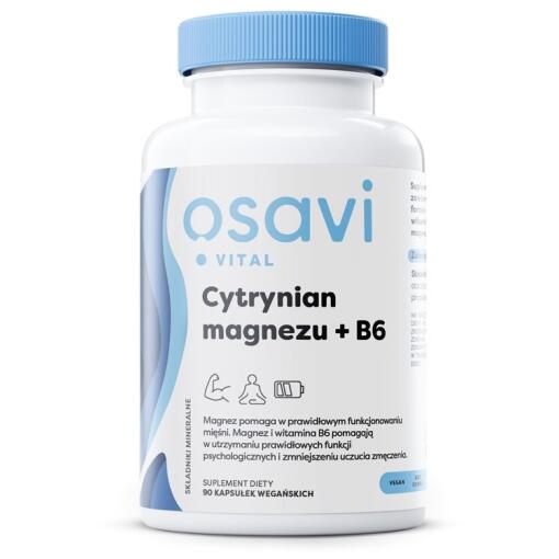 OSAVI Magnesium citrate + B6 (90 vcaps)