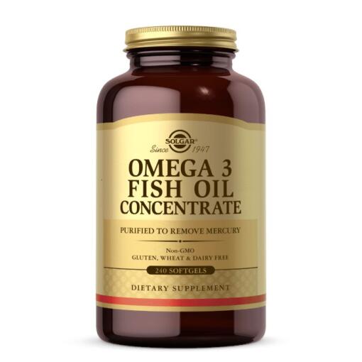 SOLGAR Omega 3 - Fish Oil Concentrate (240 caps)