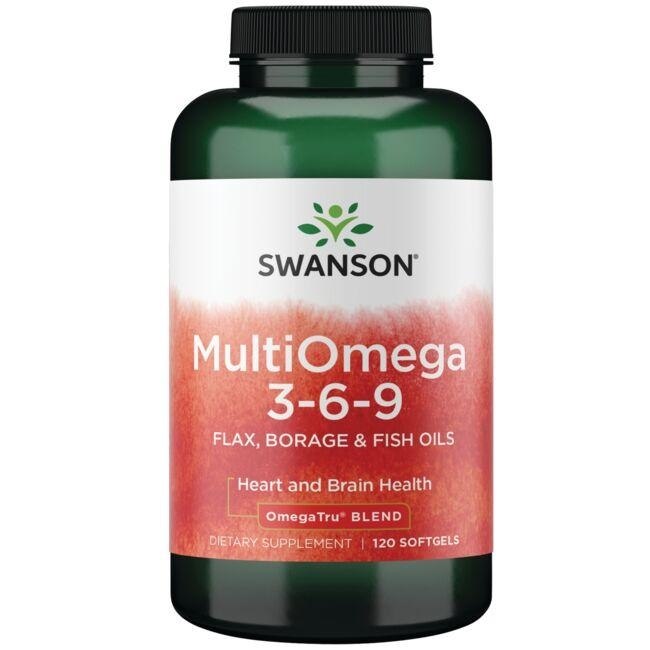 MultiOmega 3-6-9 - Flax & Borage & Fish Oils - 120 softgels