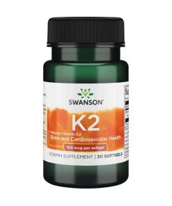 SWANSON Witamina K2 naturalna 100mcg30 kaps